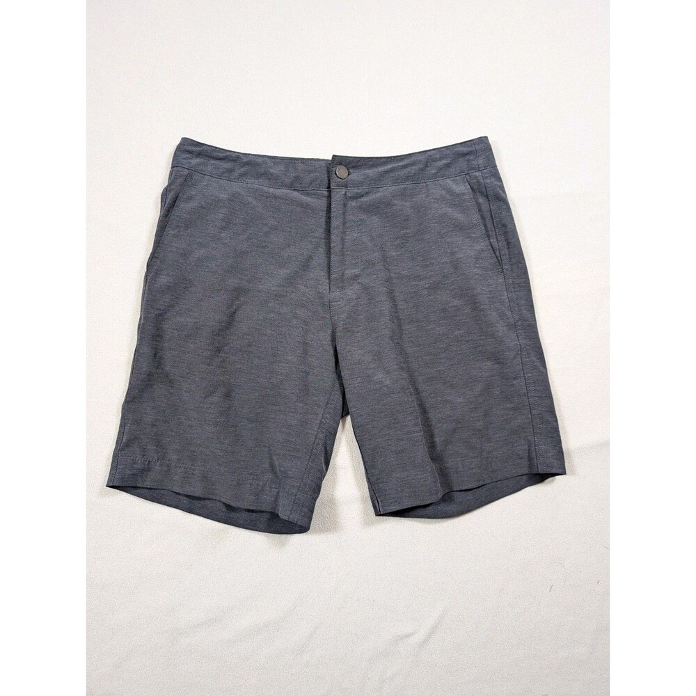 Faherty All Day Shorts Mens 32 Gray 9" Performance Golf Chino Drawstring